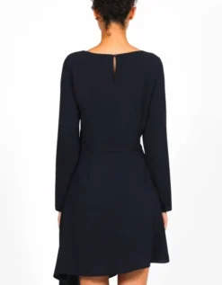 Robe drapée marine