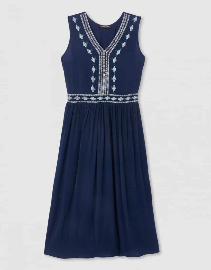 Robe longue marine