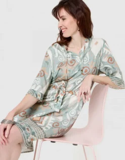 Robe motif kaki