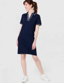 Robe polo maille marine