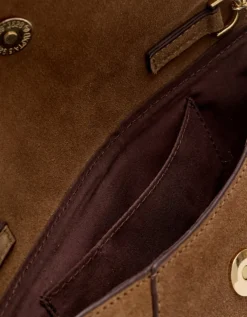 Sac bandoulière cuir brun
