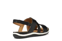 Sandales plates noir GEOX