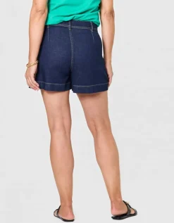 Short jean coton brut