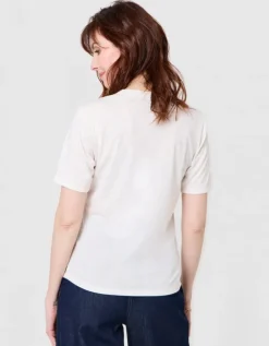 T-shirt ajouré blanc