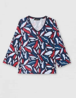 T-shirt chaud motif bleu