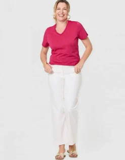 T-shirt coton framboise
