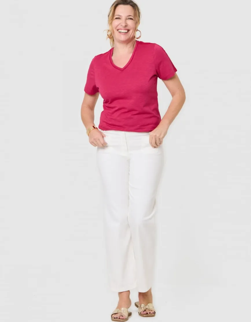 T-shirt coton framboise