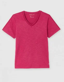T-shirt coton framboise