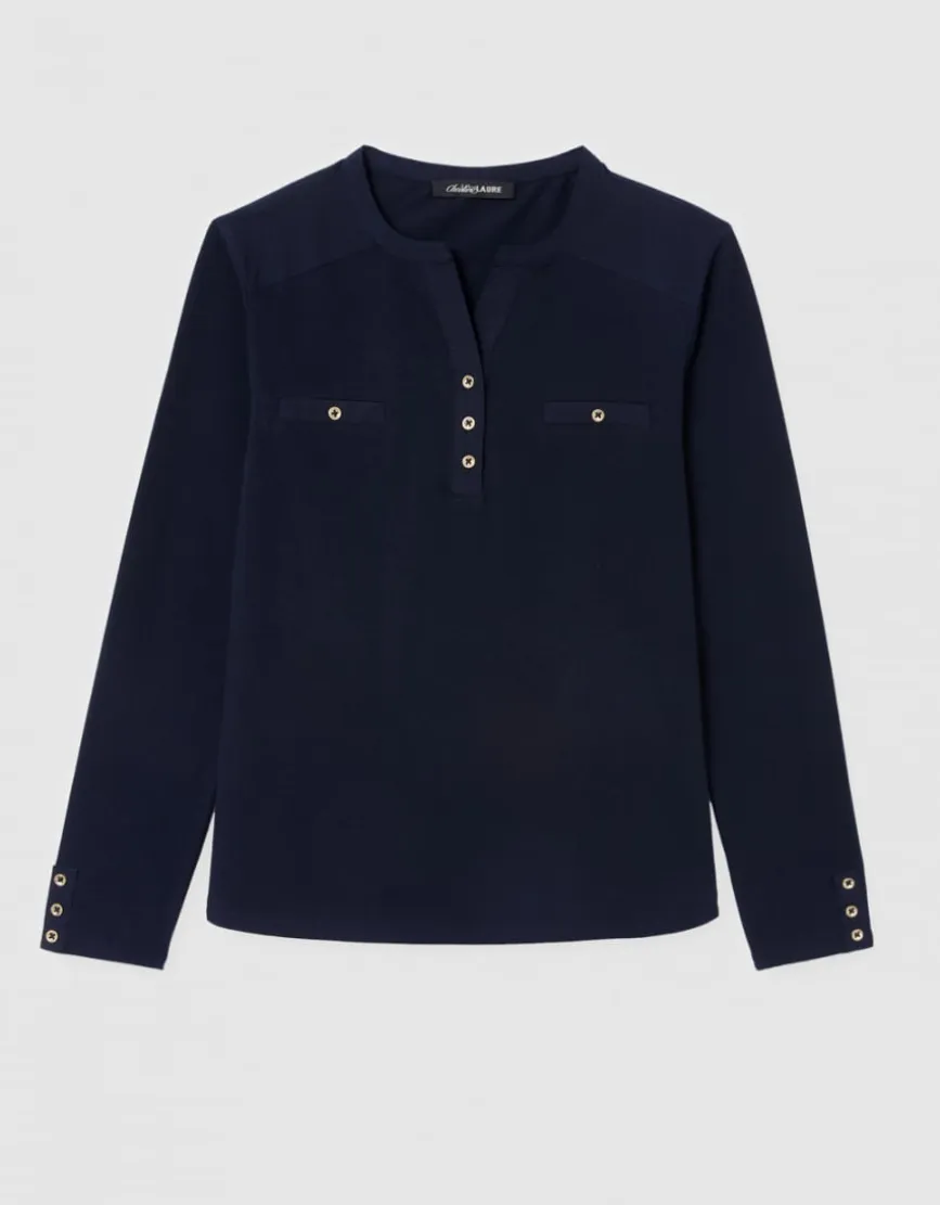 T-shirt coton marine