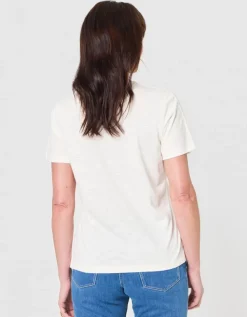 T-shirt coton modal écru
