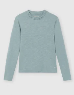 T-shirt coton modal kaki