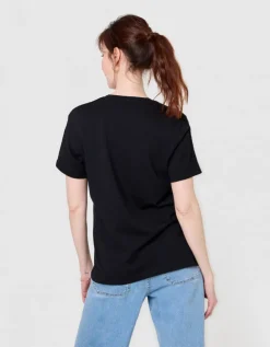 T-shirt coton modal noir