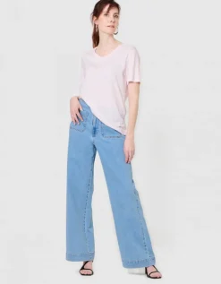 T-shirt coton modal rose