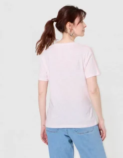 T-shirt coton modal rose