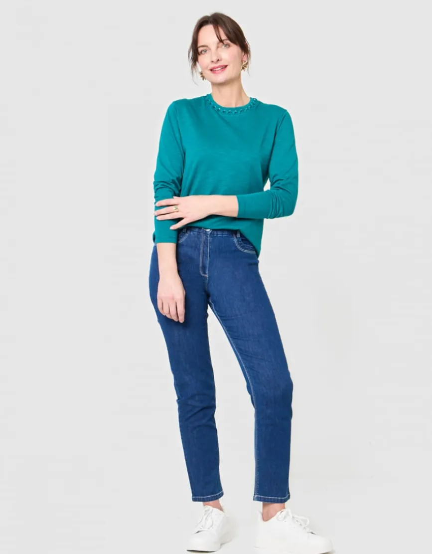 T-shirt coton modal vert