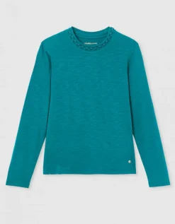 T-shirt coton modal vert