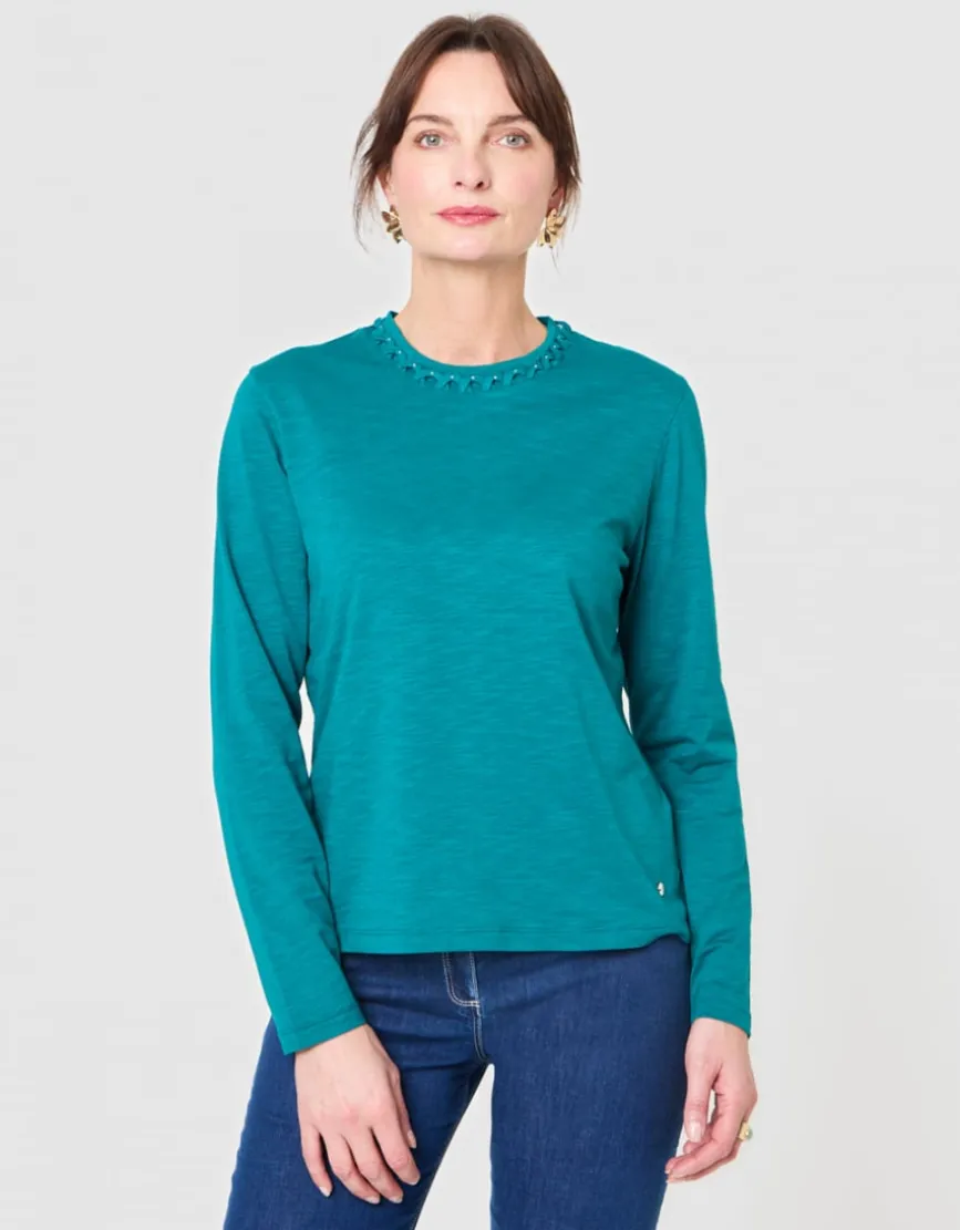 T-shirt coton modal vert