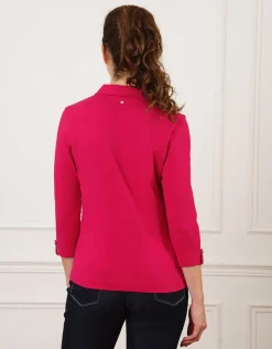 T-shirt coton polo rose