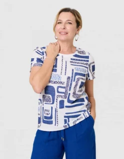 T-shirt gauffré blanc