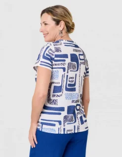 T-shirt gauffré blanc