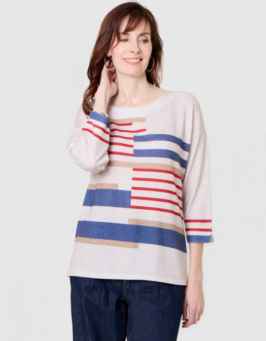 T-shirt imprimé beige