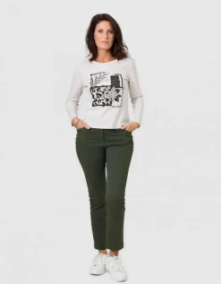 T-shirt imprimé beige