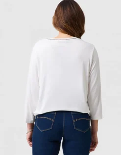 T-shirt imprimé écru