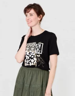 T-shirt imprimé noir