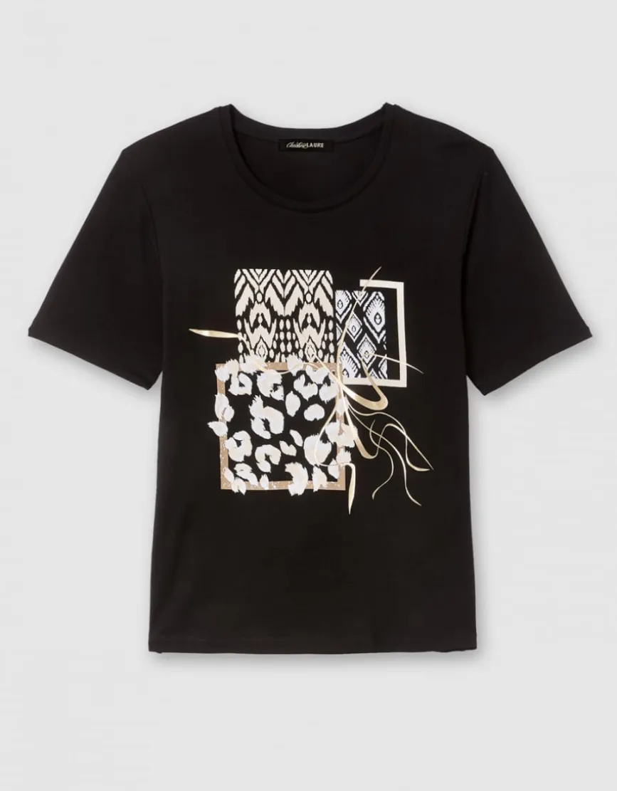 T-shirt imprimé noir