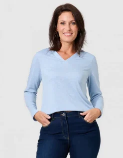 T-shirt irisé bleu clair