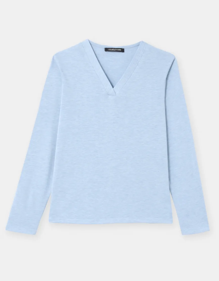 T-shirt irisé bleu clair