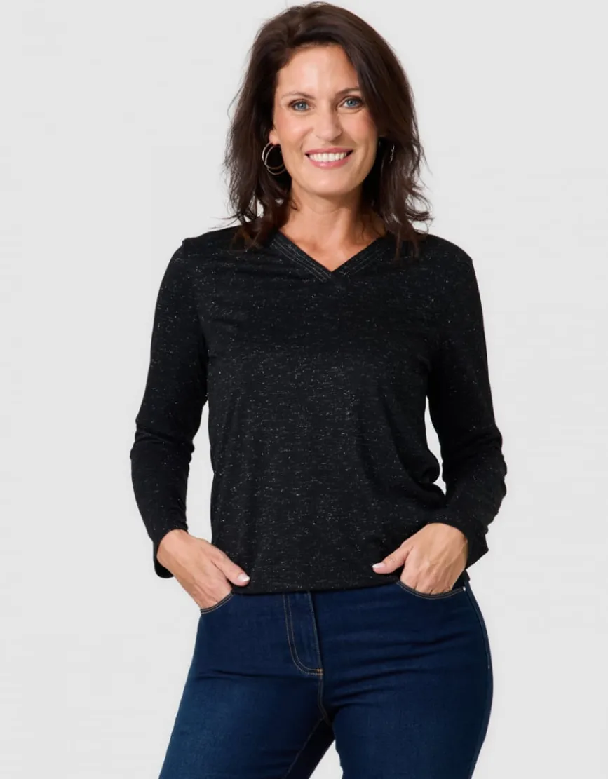 T-shirt irisé noir