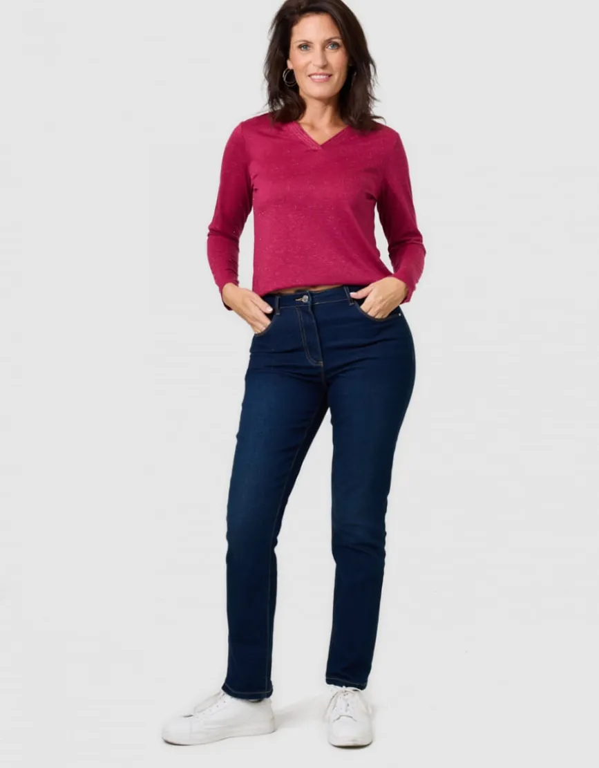 T-shirt irisé rouge