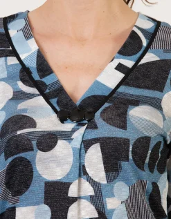 T-shirt motif géométrique