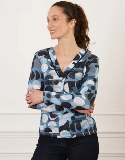 T-shirt motif géométrique