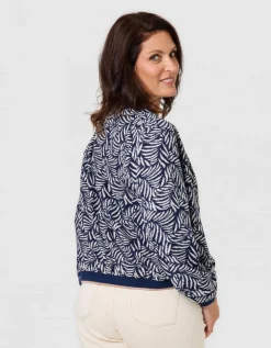 Veste bomber motif marine