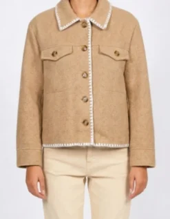 Veste boîte camel