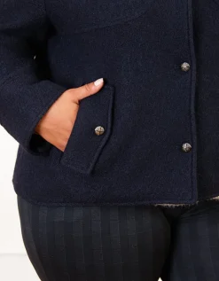 Veste chic laine marine