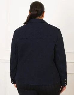 Veste chic laine marine
