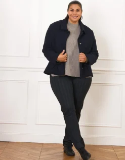 Veste chic laine marine
