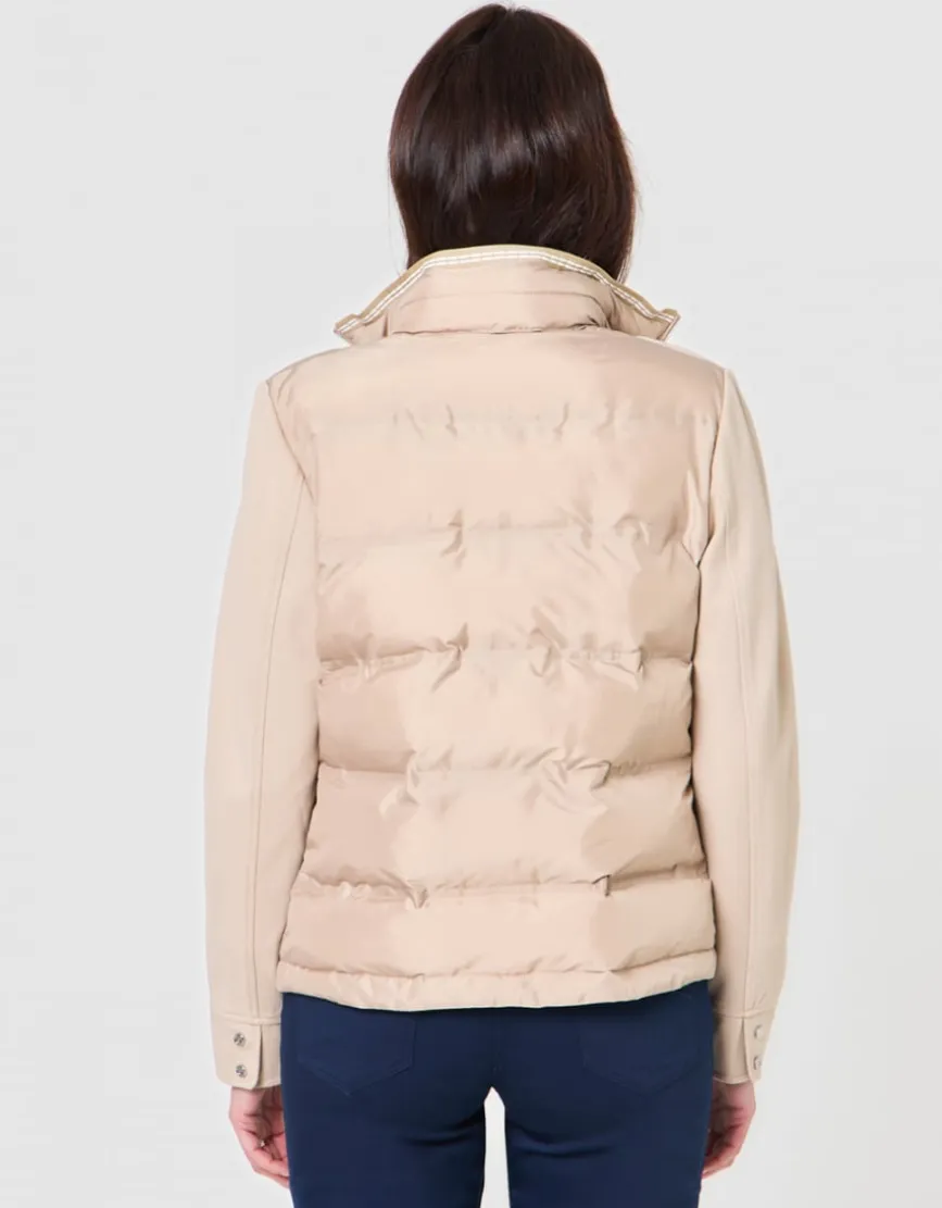 Veste matelassée beige