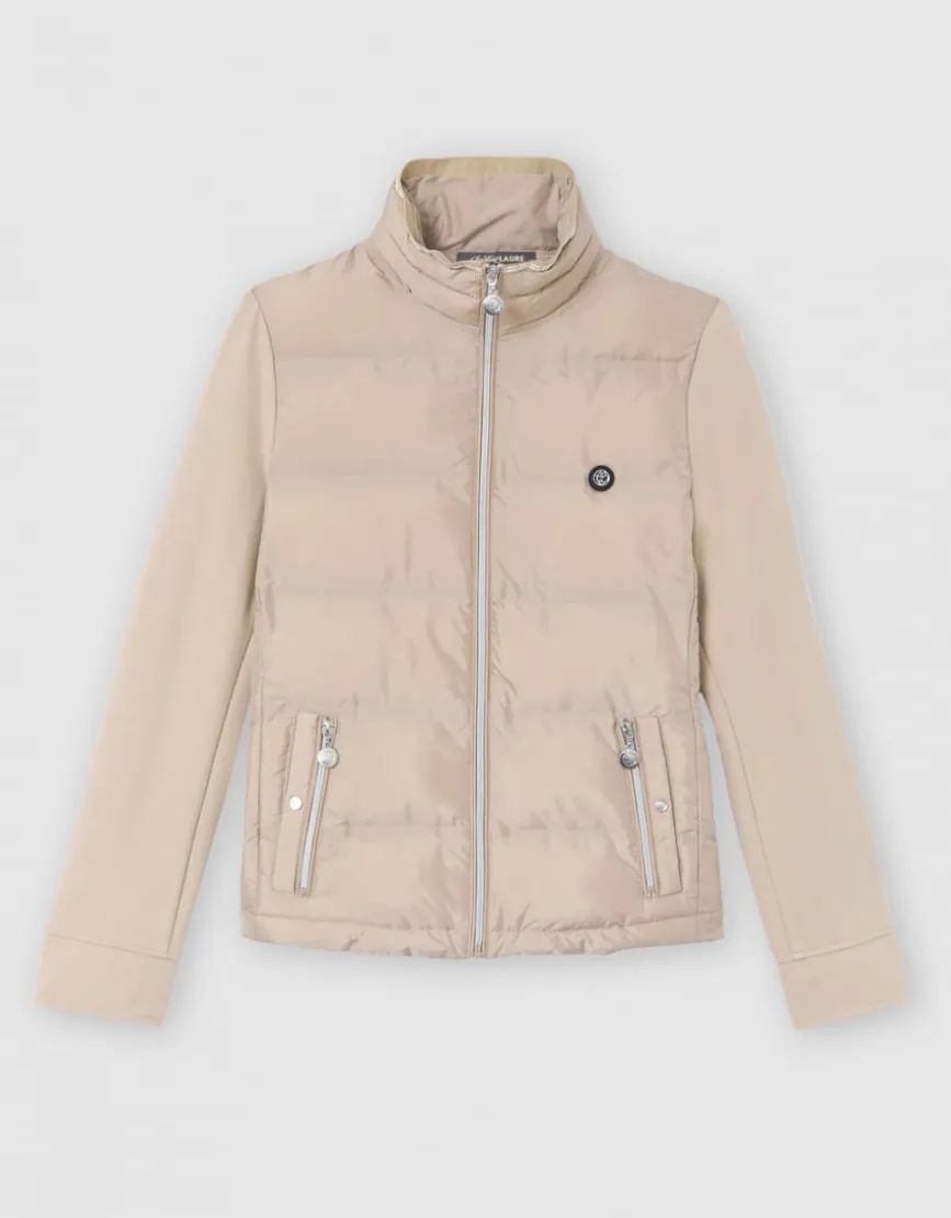 Veste matelassée beige