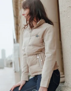 Veste matelassée beige