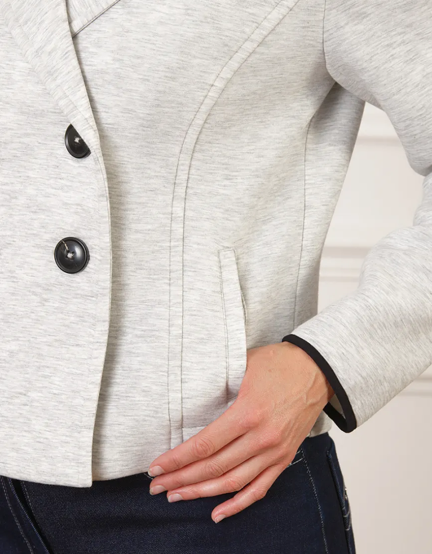 Veste molletonnée gris