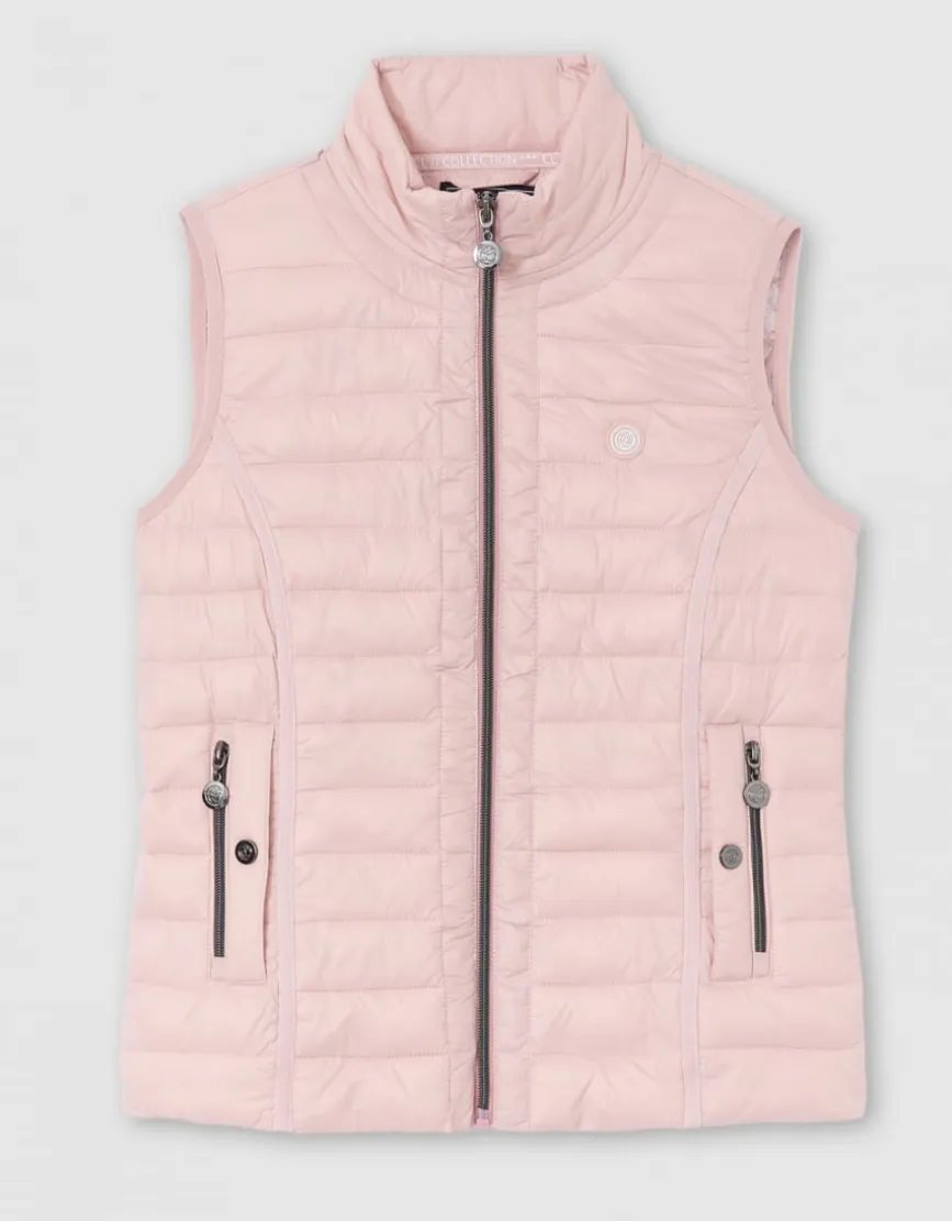 Veste sans manches rose