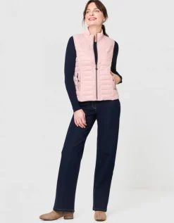 Veste sans manches rose
