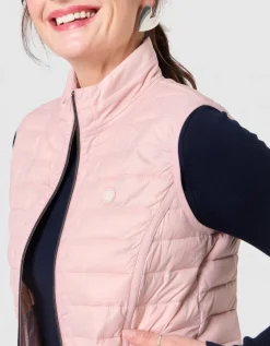 Veste sans manches rose