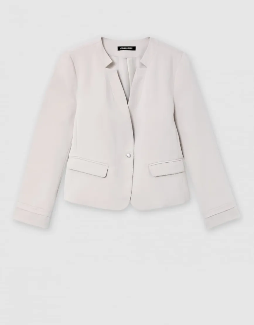 Veste tailleur beige