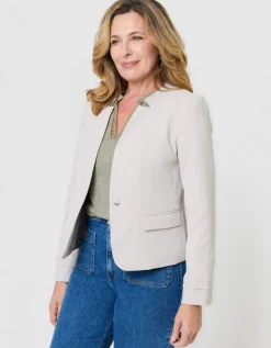 Veste tailleur beige