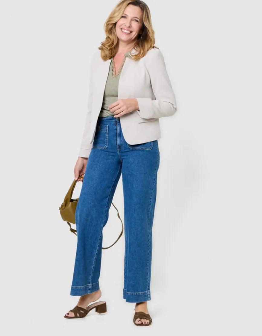 Veste tailleur beige